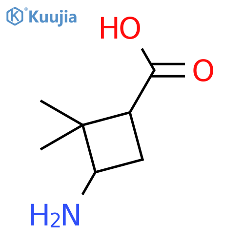 (1S,3R)-3-Amino-2,2-dimethylcyclobutanecarboxylic acid structure