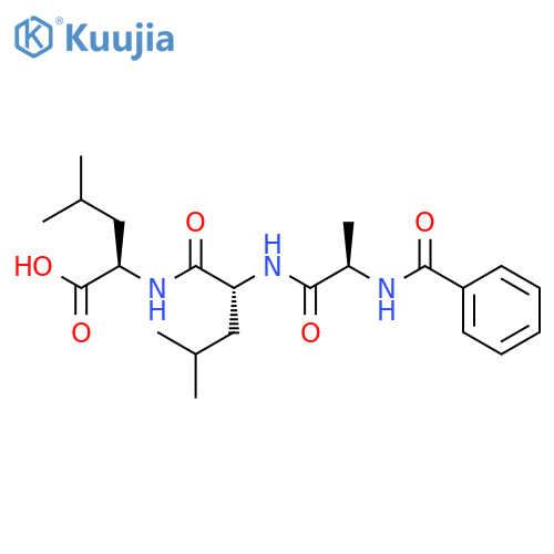 D-Leucine, N-benzoyl-D-alanyl-D-leucyl- structure