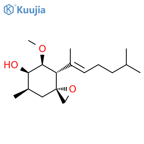1-Oxaspiro[2.5]octan-6-ol,4-[(1E)-1,5-dimethyl-1-hexenyl]-5-methoxy-7-methyl-,(3R,4S,5S,6R,7R)- structure