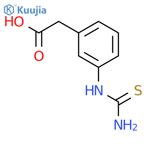 2-3-(CARBAMOTHIOYLAMINO)PHENYLACETIC ACID structure
