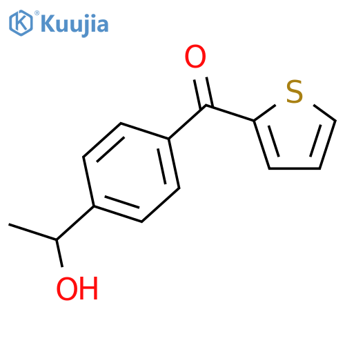 Methanone, [4-(1-hydroxyethyl)phenyl]-2-thienyl- structure