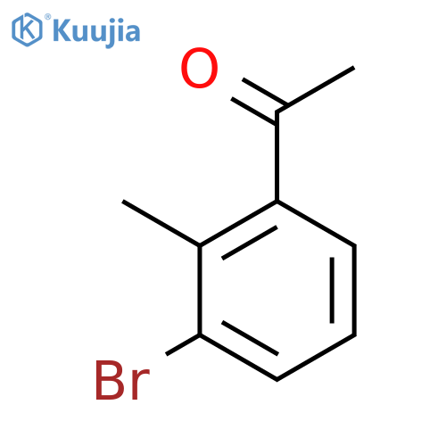 1-(3-bromo-2-methylphenyl)ethan-1-one structure