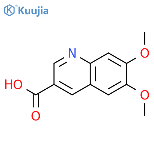 3-QUINOLINECARBOXYLIC ACID, 6,7-DIMETHOXY- structure
