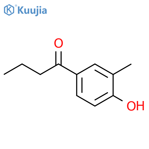 1-(4-hydroxy-3-methylphenyl)butan-1-one structure