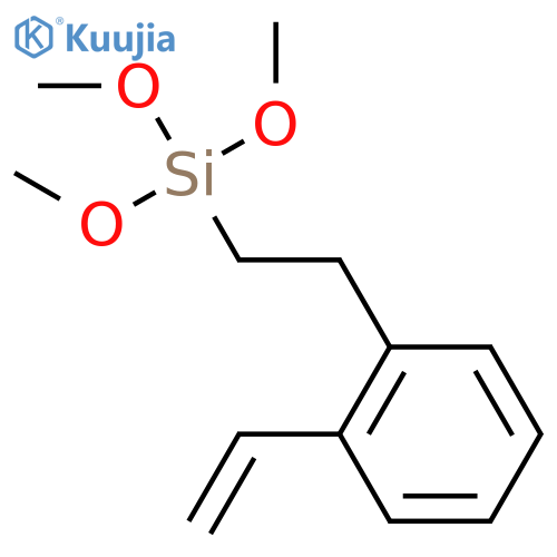 Silane, [2-(ethenylphenyl)ethyl]trimethoxy- structure
