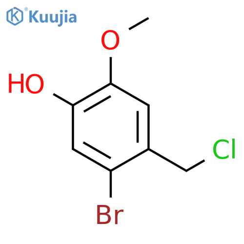 5-bromo-4-(chloromethyl)-2-methoxyphenol structure
