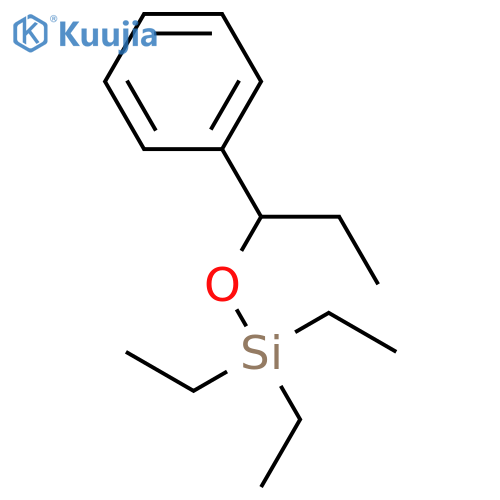 SILANE, TRIETHYL(1-PHENYLPROPOXY)- structure