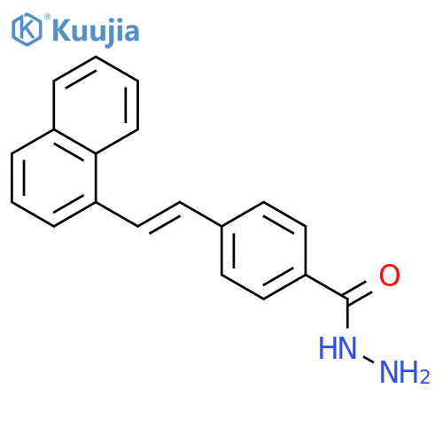BENZOIC ACID, 4-[2-(1-NAPHTHALENYL)ETHENYL]-, HYDRAZIDE structure
