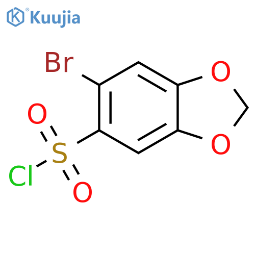 6-Bromo-benzo[1,3]dioxole-5-sulfonyl chloride structure