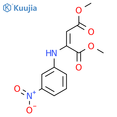 2-(3-Nitro-phenylamino)-but-2-enedioic acid dimethyl ester structure