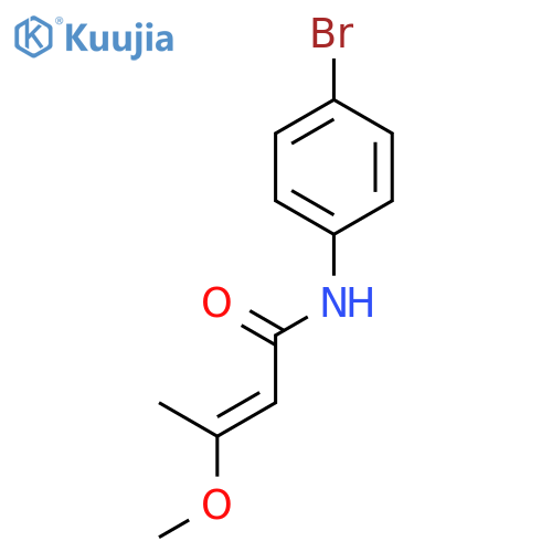 2-BUTENAMIDE, N-(4-BROMOPHENYL)-3-METHOXY- structure
