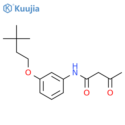 BUTANAMIDE, N-[3-(3,3-DIMETHYLBUTOXY)PHENYL]-3-OXO- structure