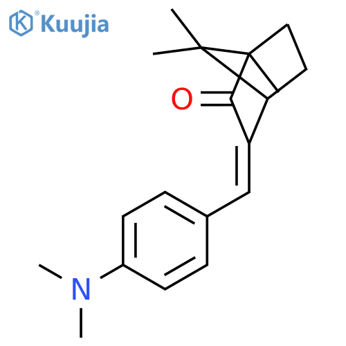 1,7,7-Trimethyl-3-(4-dimethylamino)benzylidene(2,2,1)-bicyclo-2-heptanone structure