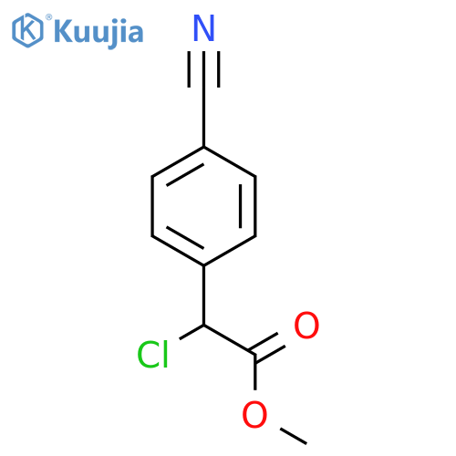 methyl 2-chloro-2-(4-cyanophenyl)acetate structure