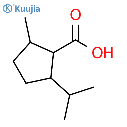 2-methyl-5-(propan-2-yl)cyclopentane-1-carboxylic acid, Mixture of diastereomers structure