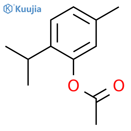 5-methyl-2-(propan-2-yl)phenyl acetate structure