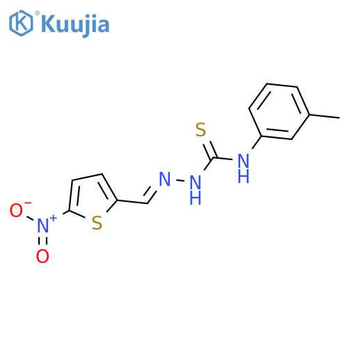 5-nitrothiophene-2-carbaldehyde N-(3-methylphenyl)thiosemicarbazone structure