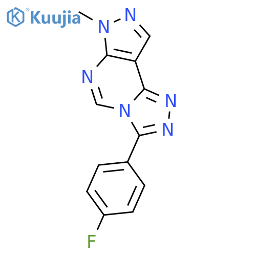 3-(4-fluorophenyl)-7-methyl-7H-pyrazolo[4,3-e][1,2,4]triazolo[4,3-c]pyrimidine structure