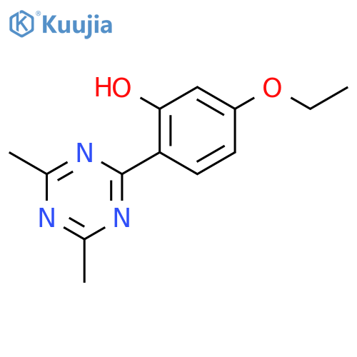 Phenol,2-(4,6-dimethyl-1,3,5-triazin-2-yl)-5-ethoxy- structure