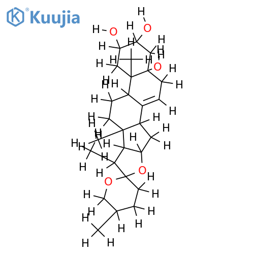 (2alpha,3bata,5alpha,25R)-Spirost-7-ene-2,3,5-triol structure