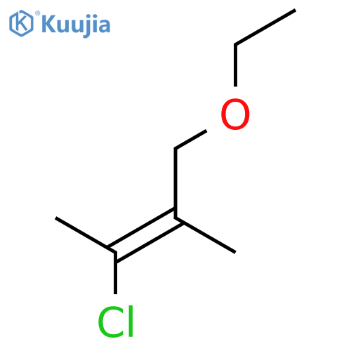 2-BUTENE, 3-CHLORO-1-ETHOXY-2-METHYL-, (E)- structure