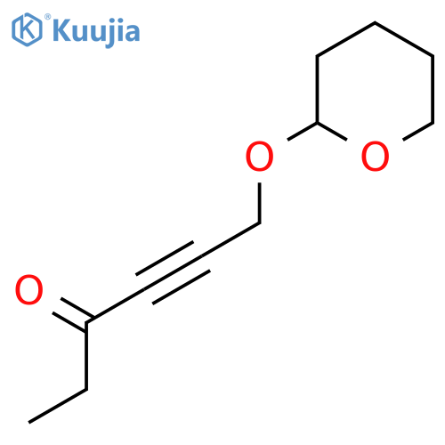 4-Hexyn-3-one, 6-[(tetrahydro-2H-pyran-2-yl)oxy]- structure