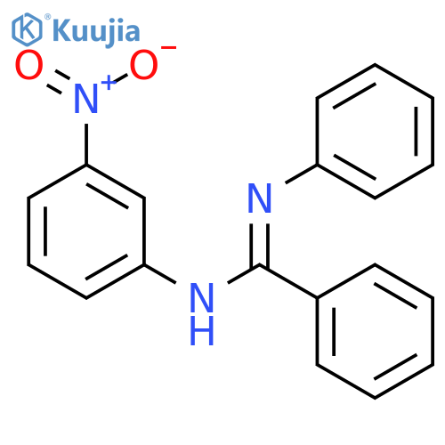 Benzenecarboximidamide, N-(3-nitrophenyl)-N'-phenyl- structure