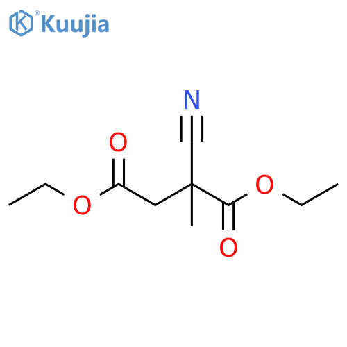 1,4-diethyl 2-cyano-2-methylbutanedioate structure