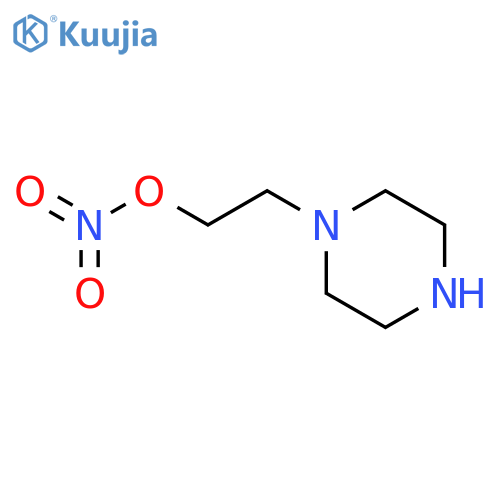 1-Piperazineethanol,nitrate(ester)(9CI) structure