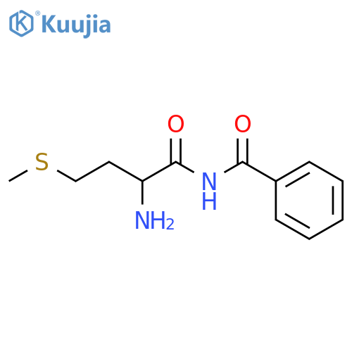 Nα-benzoyl-DL-methioninamide structure