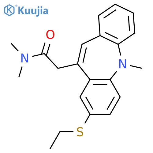 5H-Dibenz[b,f]azepine-10-acetamide, 8-(ethylthio)-N,N,5-trimethyl- structure