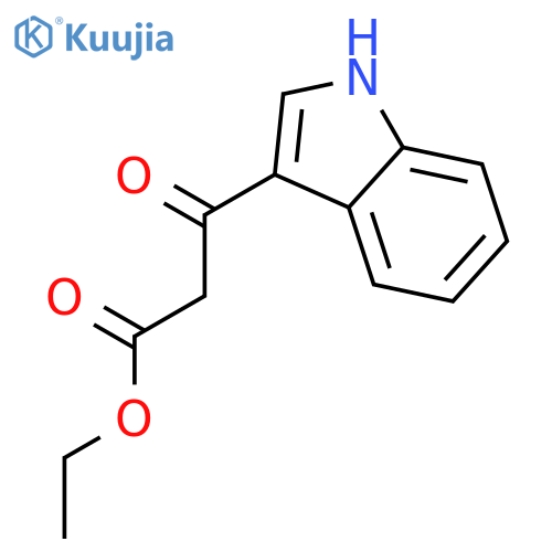Ethyl 3-(1H-indol-3-yl)-3-oxopropanoate structure