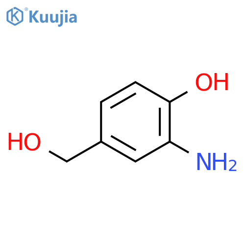 Benzenemethanol, 3-amino-4-hydroxy- structure