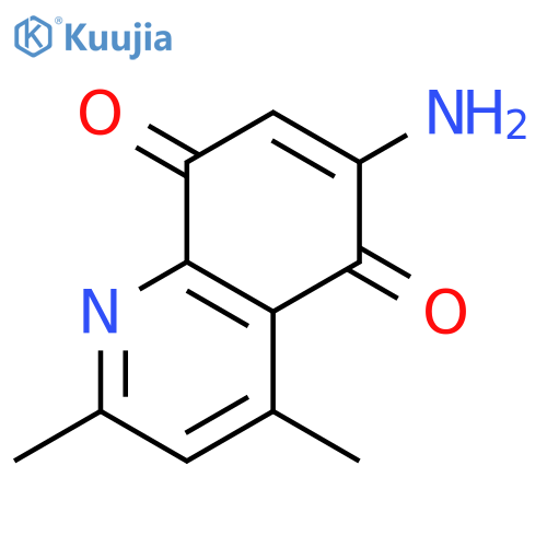 6-amino-2,4-dimethylquinoline-5,8-dione structure