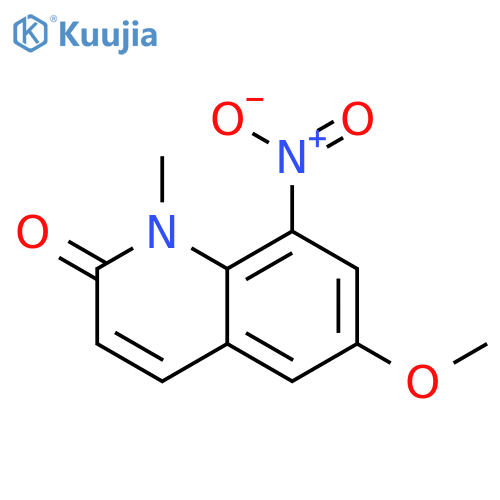 2(1H)-QUINOLINONE, 6-METHOXY-1-METHYL-8-NITRO- structure