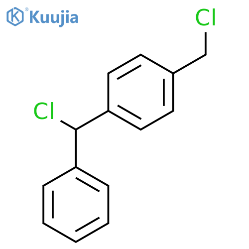 Benzene, 1-(chloromethyl)-4-(chlorophenylmethyl)- structure