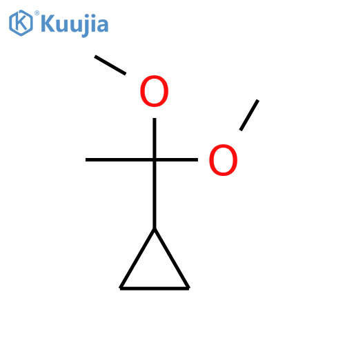 (1,1-dimethoxyethyl)cyclopropane structure