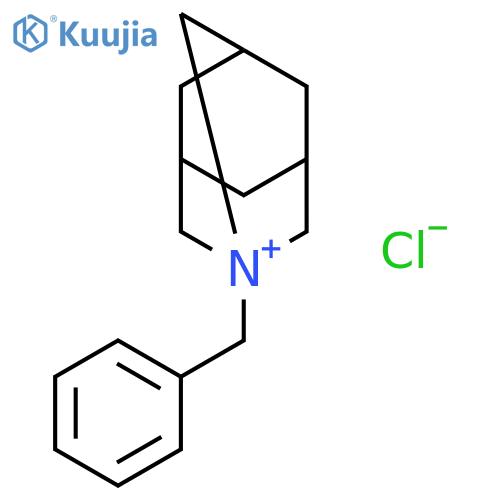 1-Azoniatricyclo[3.3.1.13,7]decane, 1-(phenylmethyl)-, chloride structure