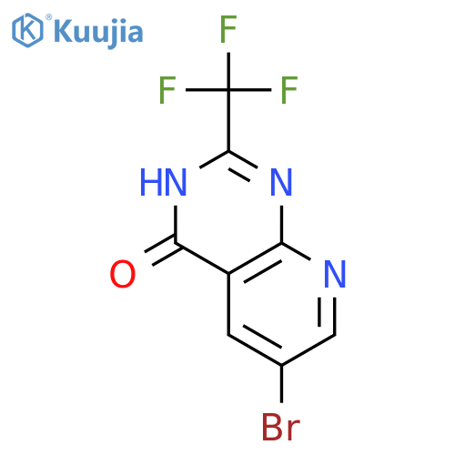 6-Bromo-2-(trifluoromethyl)pyrido-2,3-dpyrimidin-4(3H)-one structure