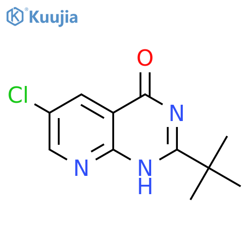 PYRIDO[2,3-D]PYRIMIDIN-4(1H)-ONE, 6-CHLORO-2-(1,1-DIMETHYLETHYL)- structure