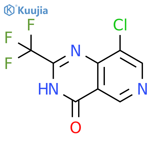 Pyrido[4,3-d]pyrimidin-4(1H)-one, 8-chloro-2-(trifluoromethyl)- structure
