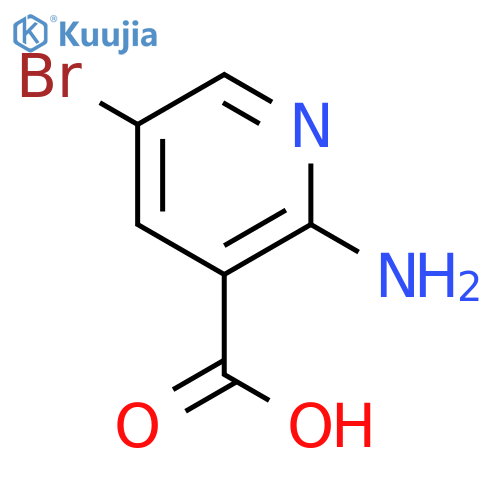 2-amino-5-bromo-pyridine-3-carboxylic acid structure