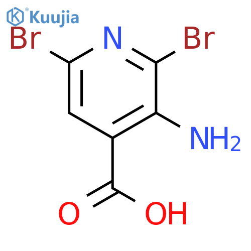 3-Amino-2,6-dibromoisonicotinic acid structure