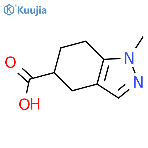 1-Methyl-4,5,6,7-tetrahydro-1H-indazole-5-carboxylic acid structure