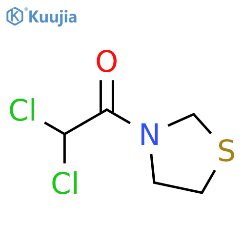 THIAZOLIDINE, 3-(DICHLOROACETYL)- structure