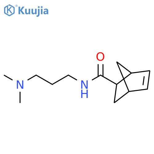 Bicyclo[2.2.1]hept-5-ene-2-carboxamide, N-[3-(dimethylamino)propyl]- structure
