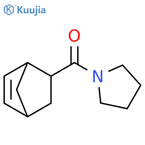 Pyrrolidine, 1-(bicyclo[2.2.1]hept-5-en-2-ylcarbonyl)- structure