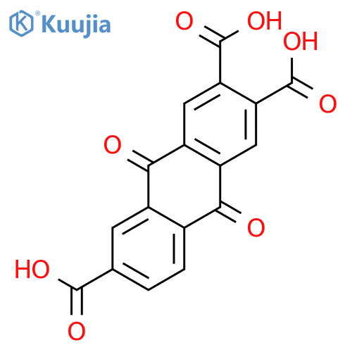 2,3,6-Anthracenetricarboxylic acid, 9,10-dihydro-9,10-dioxo- structure