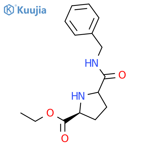 Proline, 5-[[(phenylmethyl)amino]carbonyl]-, ethyl ester structure