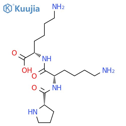 L-LYSINE, N2-(N2-L-PROLYL-L-LYSYL)- structure